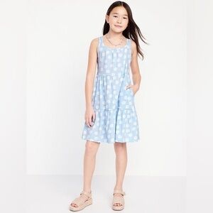{Old Navy} Printed Sleeveless Tiered Dress